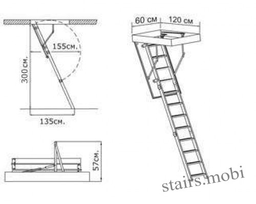 EXTRA вид3 чертеж stairs.mobi